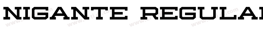 Nigante Regular字体转换